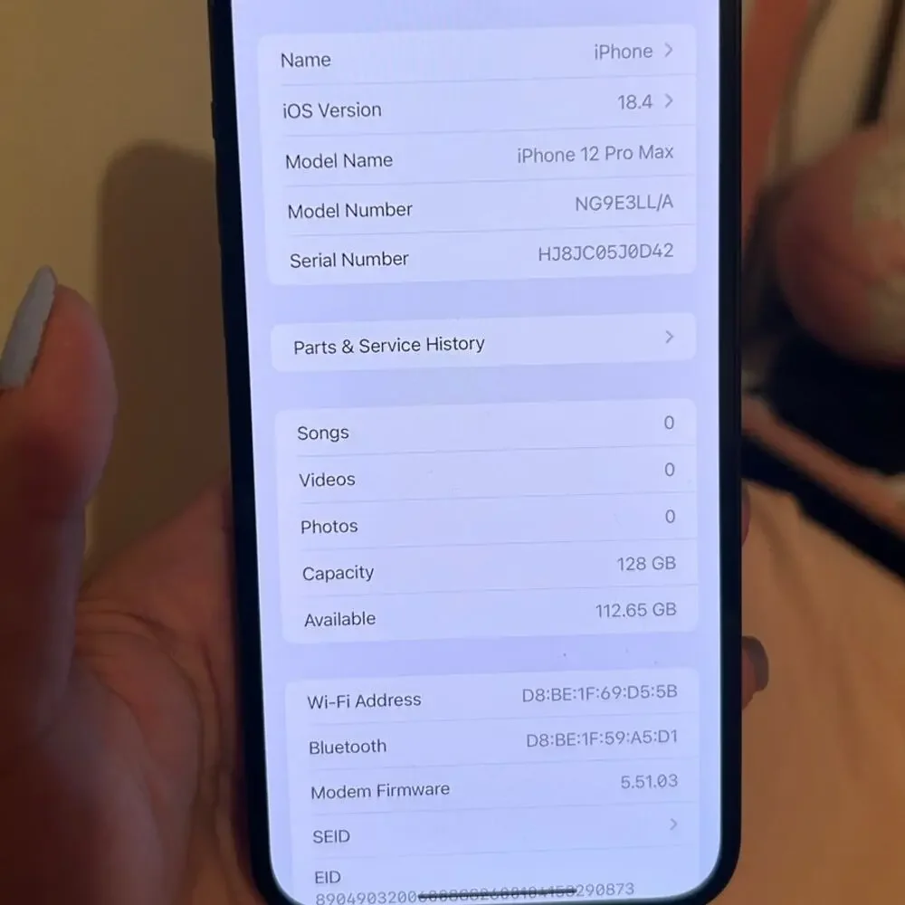 ♡ iPhone 12 Pro Max 128GB Pacific Blue Preowned for T-Mobile or Metro PCS
